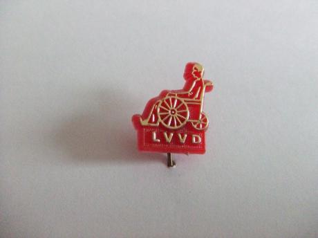 L.V.V.D onbekend rolstoel ziekenhuis rood